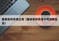 西安软件开发公司（西安软件开发公司招聘信息）